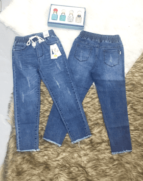 Các chợ sỉ quần jean nữ xanh nhạt wash nhẹ 023