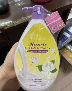 Sữa Tắm Nước Hoa Charme Miracle 1000ml hương hoa nhài