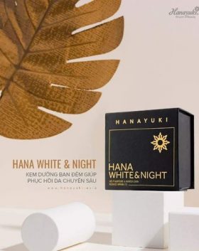 Kem dưỡng trắng da ban đêm hana white & night Hanayuki chính hãng