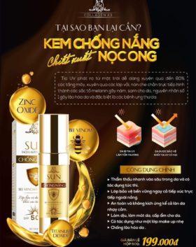 Kem chống nắng nọc ong Collagen X3 chính hãng công ty Đông Anh