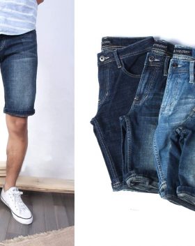 Quần short jeans nam tính năng động