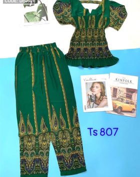Set bộ nữ quần dài vải mango - DB0501