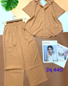 Set bộ nữ áo sơ mi quần dài - DB0526