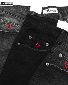 Quần jean nam dài VNXK Slim Fit cao cấp phối logo túi nhỏ (có size 36) - QB406