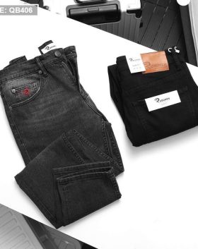 Quần jean nam dài VNXK Slim Fit cao cấp phối logo túi nhỏ (có size 36) - QB406
