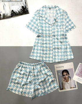 Đồ bộ pijama nữ quần ngắn in hình - DBO880