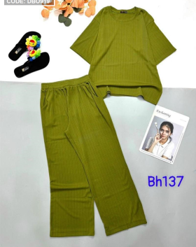 Đồ bộ thun nữ mặc nhà quần dài đơn giản - DBO919