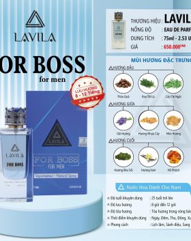 Nước Hoa Nam Lavila For Boss 75ml - 8936184450596