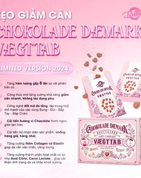Kẹo Socola Giảm Cân Đan Mạch Chokolade Daemark Vaegttab 40 viên - KEOGCDANMACH