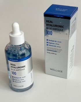 Serum Hàn Quốc Wellage Real Hyaluronic Blue Ampoule 75ml Cấp Ẩm Phục Hồi Da Hàng Công Ty - 8809619271779