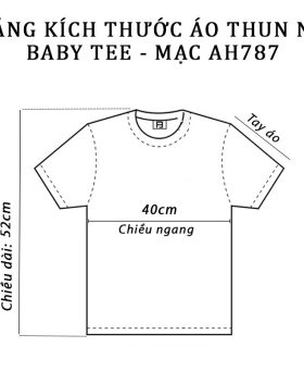 Áo Thun Nữ Cổ Tròn Baby Tee In Chữ A Mạc AH787 - AG1235