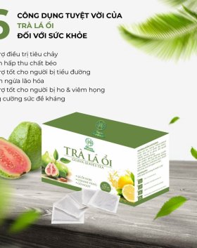 Trà Là Ổi Hỗ Trợ Giảm Mỡ Guava Leav Tea Maria Pharma - TRAGMLAOI