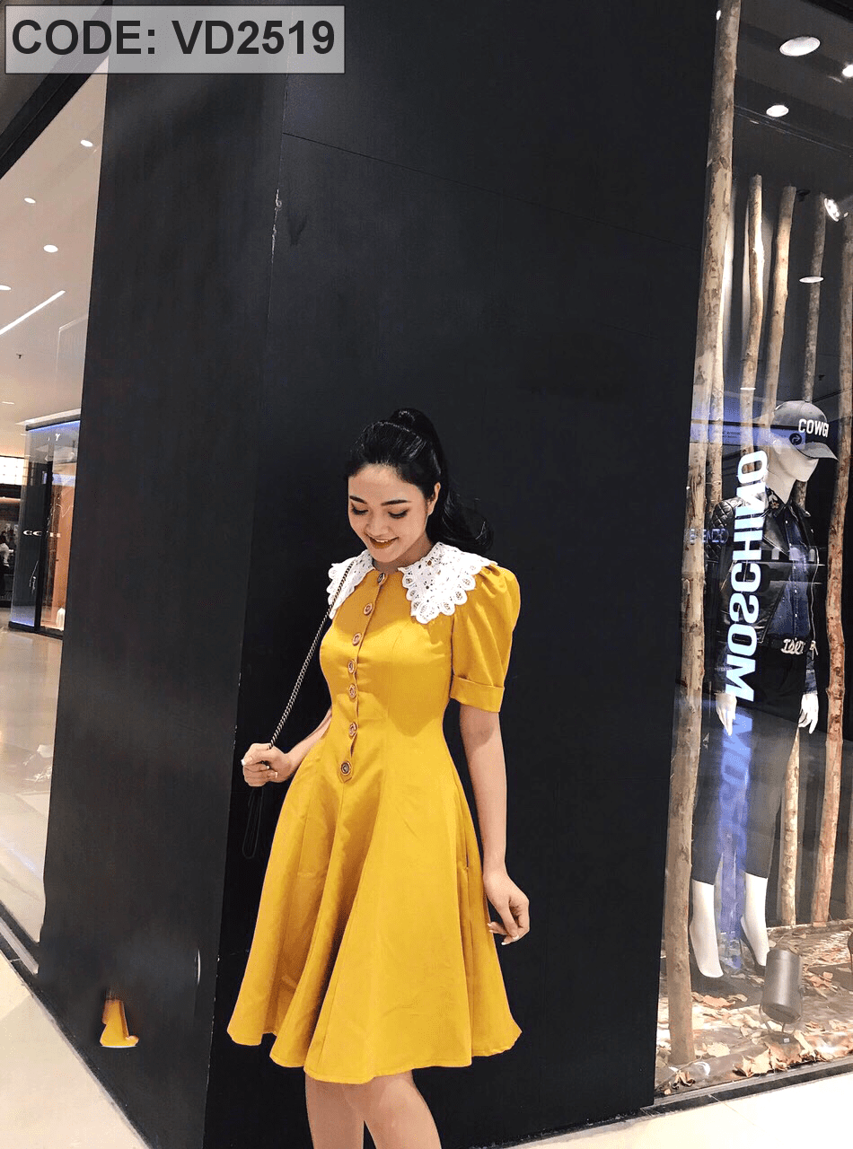 Đầm caro nhuyễn cổ điển với tone màu thời thượng DL647 – Thời Trang Xinh